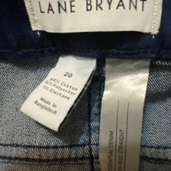 Lane Bryant Essential denim midrise straight jeans, size 20 - Picture 3 of 3